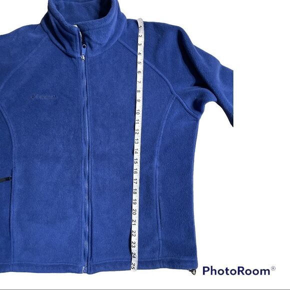 Columbia fleece jacket - Rich Blue Full zip size large - Picture 4 of 8